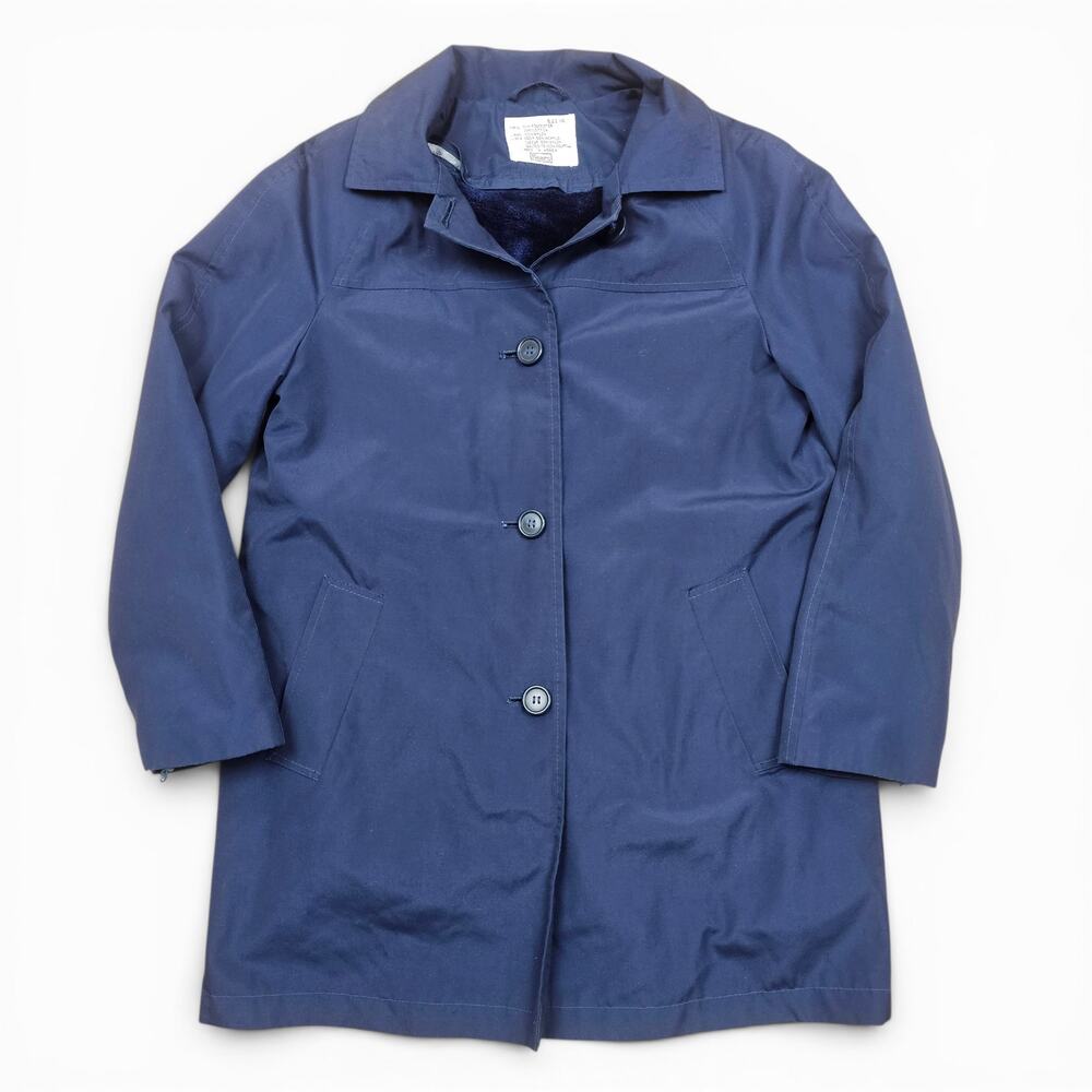 SEARS Jacket Women's 10 Navy VTG 80's Removable Liner Retro Utility Minimalist